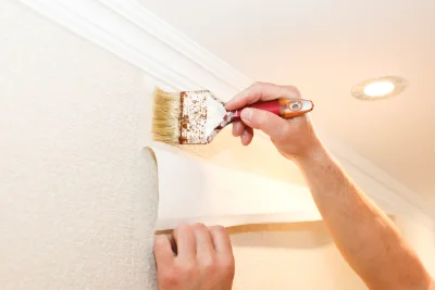Pose de papier peint à Roquebillière — revêtements muraux et toiles de verre